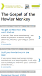 Mobile Screenshot of gospelofthehowlermonkey.blogspot.com