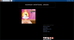 Desktop Screenshot of hannahmontanajogos.blogspot.com