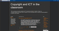 Desktop Screenshot of copyrightandictintheclassroom.blogspot.com