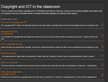 Tablet Screenshot of copyrightandictintheclassroom.blogspot.com