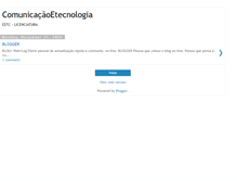 Tablet Screenshot of comunicacaoetecnologia.blogspot.com