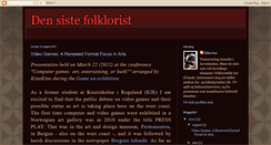 Desktop Screenshot of densistefolklorist.blogspot.com