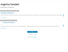 Tablet Screenshot of angelinasondakh.blogspot.com