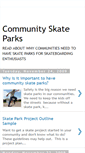 Mobile Screenshot of communityskateparks.blogspot.com