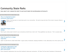 Tablet Screenshot of communityskateparks.blogspot.com