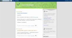 Desktop Screenshot of cleverdevelopers.blogspot.com