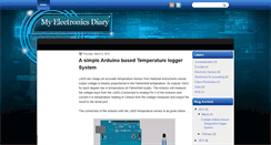 Desktop Screenshot of myelectronicsdiary.blogspot.com