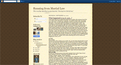 Desktop Screenshot of ontherunfrommartiallaw.blogspot.com