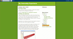 Desktop Screenshot of my1stinternshipexperience.blogspot.com