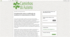 Desktop Screenshot of caminhosdoautismo.blogspot.com