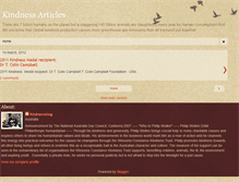 Tablet Screenshot of kindnessarticles.blogspot.com
