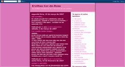 Desktop Screenshot of ervilhasrosa.blogspot.com
