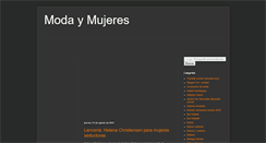 Desktop Screenshot of modaymujeres.blogspot.com