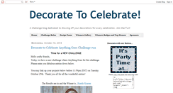 Desktop Screenshot of decoratetocelebrate.blogspot.com