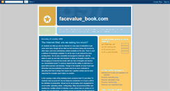 Desktop Screenshot of facevaluebook.blogspot.com