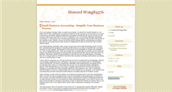 Desktop Screenshot of howardwong69464.blogspot.com