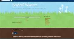 Desktop Screenshot of ecosoulwisdom.blogspot.com