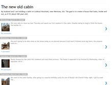 Tablet Screenshot of new-oldcabin.blogspot.com