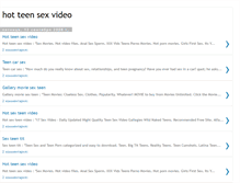 Tablet Screenshot of hotteensexvideo.blogspot.com