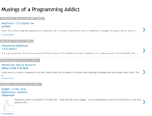 Tablet Screenshot of musingsofaprogrammingaddict.blogspot.com