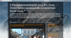 Desktop Screenshot of europarlamenttivaalit-2009.blogspot.com