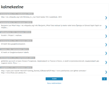 Tablet Screenshot of kolmekeelne.blogspot.com