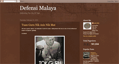 Desktop Screenshot of malaysiadefence.blogspot.com