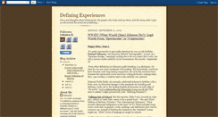 Desktop Screenshot of cek-definingexperiences.blogspot.com