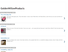 Tablet Screenshot of goldenwillowproducts.blogspot.com