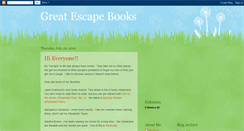 Desktop Screenshot of great-escape-books.blogspot.com