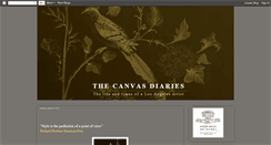 Desktop Screenshot of canvassdiaries.blogspot.com