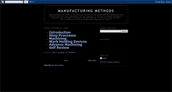 Desktop Screenshot of manufacturingprocessblog.blogspot.com