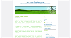 Desktop Screenshot of orestoepaisagem.blogspot.com