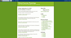 Desktop Screenshot of clinicalexercisephysiology.blogspot.com