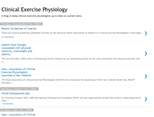 Tablet Screenshot of clinicalexercisephysiology.blogspot.com