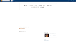 Desktop Screenshot of kickboxinglive.blogspot.com