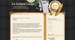 Desktop Screenshot of lalengualargadeplurk.blogspot.com