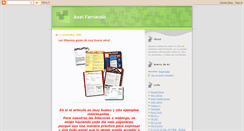 Desktop Screenshot of lavidadeaxel.blogspot.com