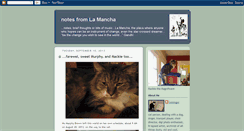 Desktop Screenshot of catsinger-notesfromlamancha.blogspot.com