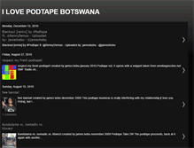 Tablet Screenshot of ilovepodtapebotswana.blogspot.com