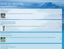 Tablet Screenshot of codeofcreation.blogspot.com