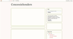 Desktop Screenshot of concessiehouders.blogspot.com