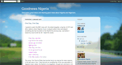 Desktop Screenshot of goodnewsnigeria.blogspot.com