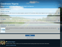 Tablet Screenshot of goodnewsnigeria.blogspot.com