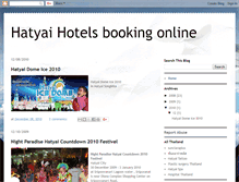 Tablet Screenshot of hatyaihotel.blogspot.com