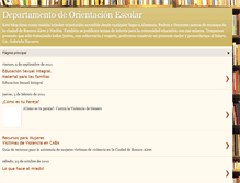 Tablet Screenshot of departamentodeorientacionescolar.blogspot.com