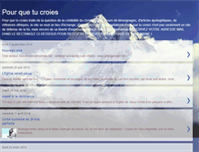 Tablet Screenshot of pour-que-tu-croies.blogspot.com