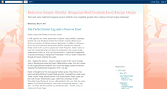 Desktop Screenshot of hungariangoulashrecipe.blogspot.com