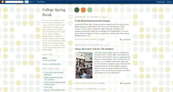 Desktop Screenshot of collegespringbreak.blogspot.com