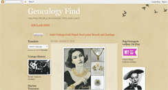 Desktop Screenshot of genealogfind.blogspot.com